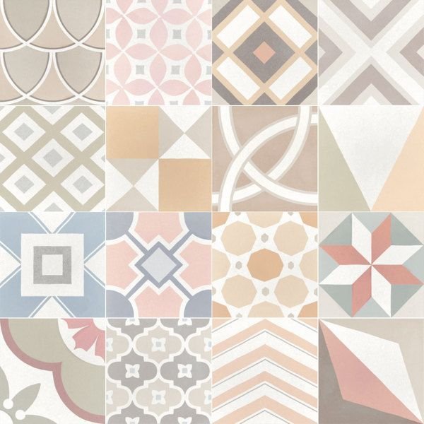 Керамогранит Equipe (Эквип) Caprice Deco Patchwork Pastel 20x20 см (22103)