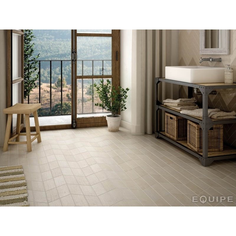 Керамогранит напольный Equipe Hexawood Chevron Old Left 9x20.5 см (21660)