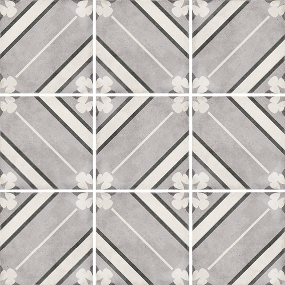 Декор Equipe (Эквип) Art Nouveau Inspire Grey 20x20 см (24415)