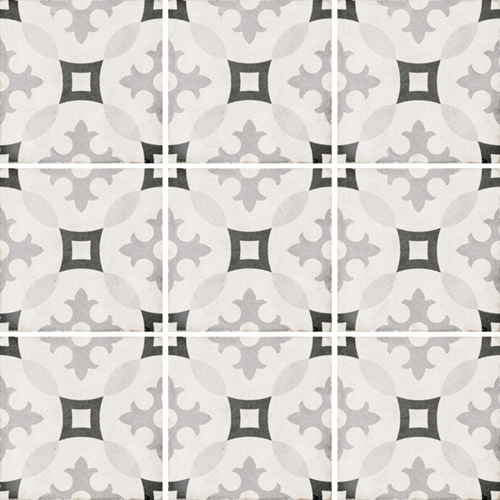 Декор Equipe (Эквип) Art Nouveau Karlsplatz Grey 20x20 см (24417)
