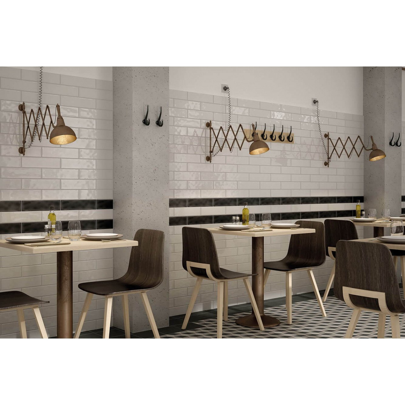 Настенная плитка Equipe (Эквип) Masia Gris Oscuro 7.5x30 см (20716)