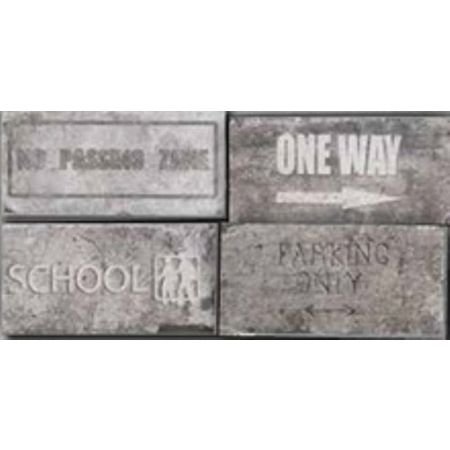 Керамогранит Cir (Кир) New York Road Signs Mix Wall Street 10x20 см, 1048426