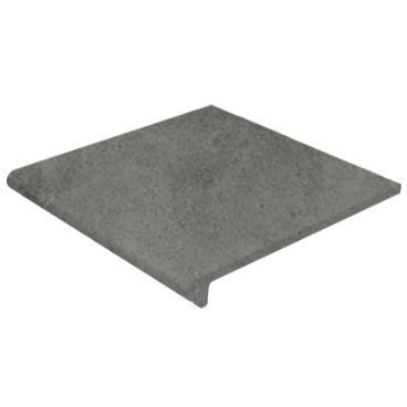 Ступень Gres Aragon Peldano Redondo Urban Grafito Antideslizante 29.7x33 см