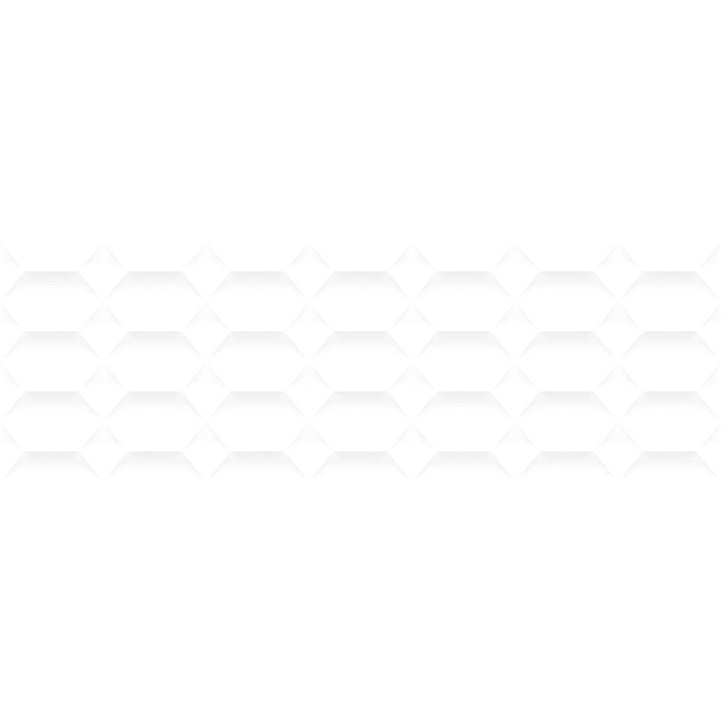 Настенная плитка Gravita (Гравита) Satin white hexa 30x90 см ректификат матовая, 78801854