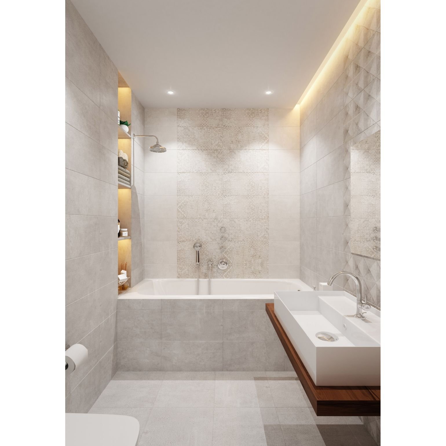 Настенная плитка Global Tile (Глобал Тайл) Loft 50x25 см Серый GT64VG