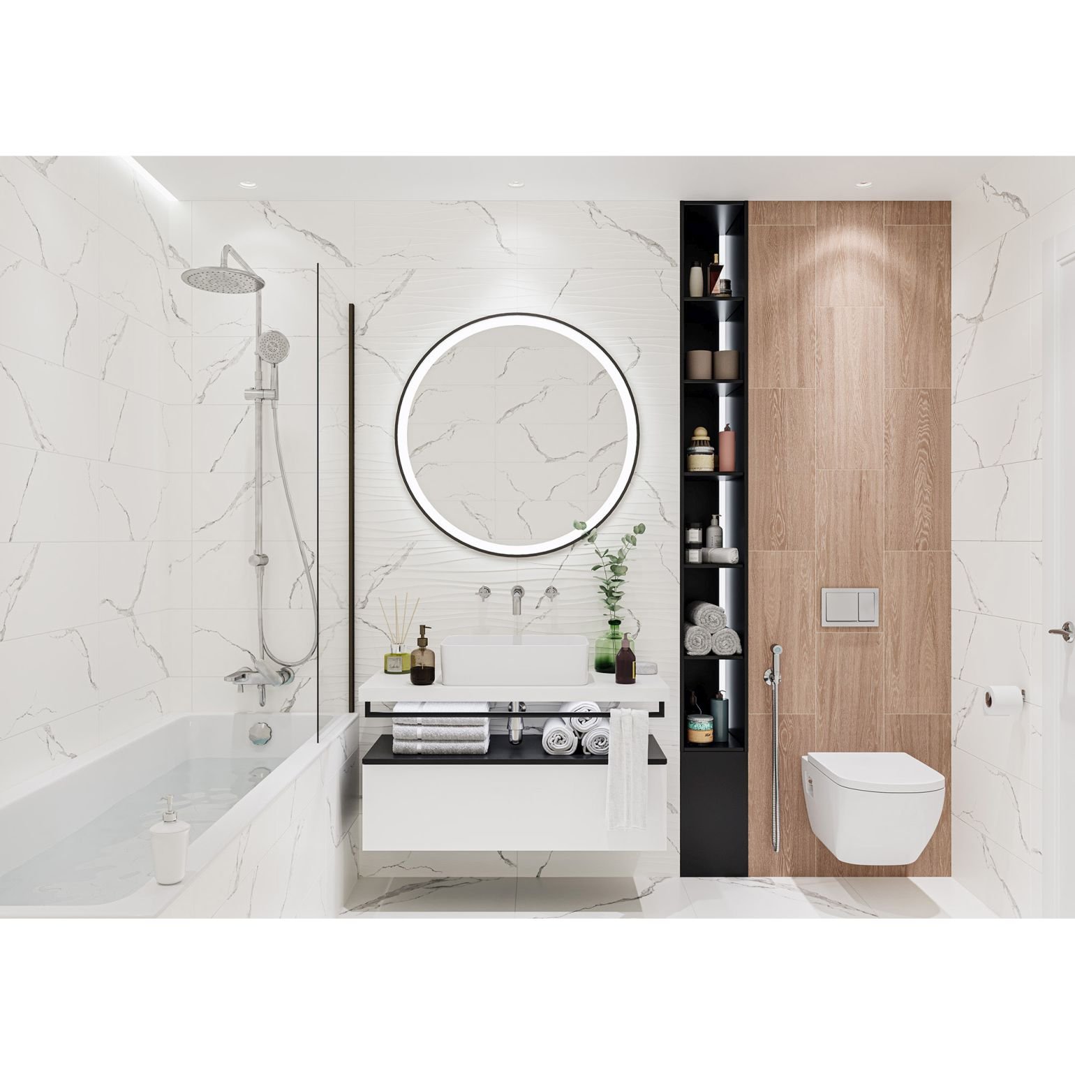 Настенная плитка Global Tile (Глобал Тайл) Arto GT 60x25 см Белый 10100001339