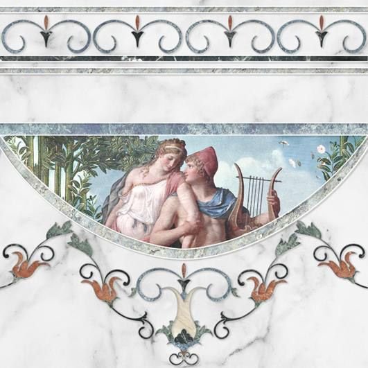 Декор Europa Ceramica (Европа Керамика) Dec Cenefa Louvre B 45х45 см