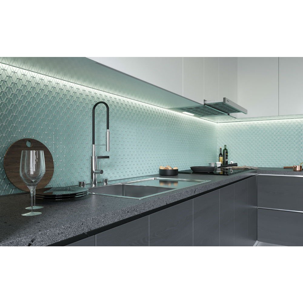 Декор Golden Tile (Голден Тайл) Arcobaleno Argento 2 20х50 см (9М6421)