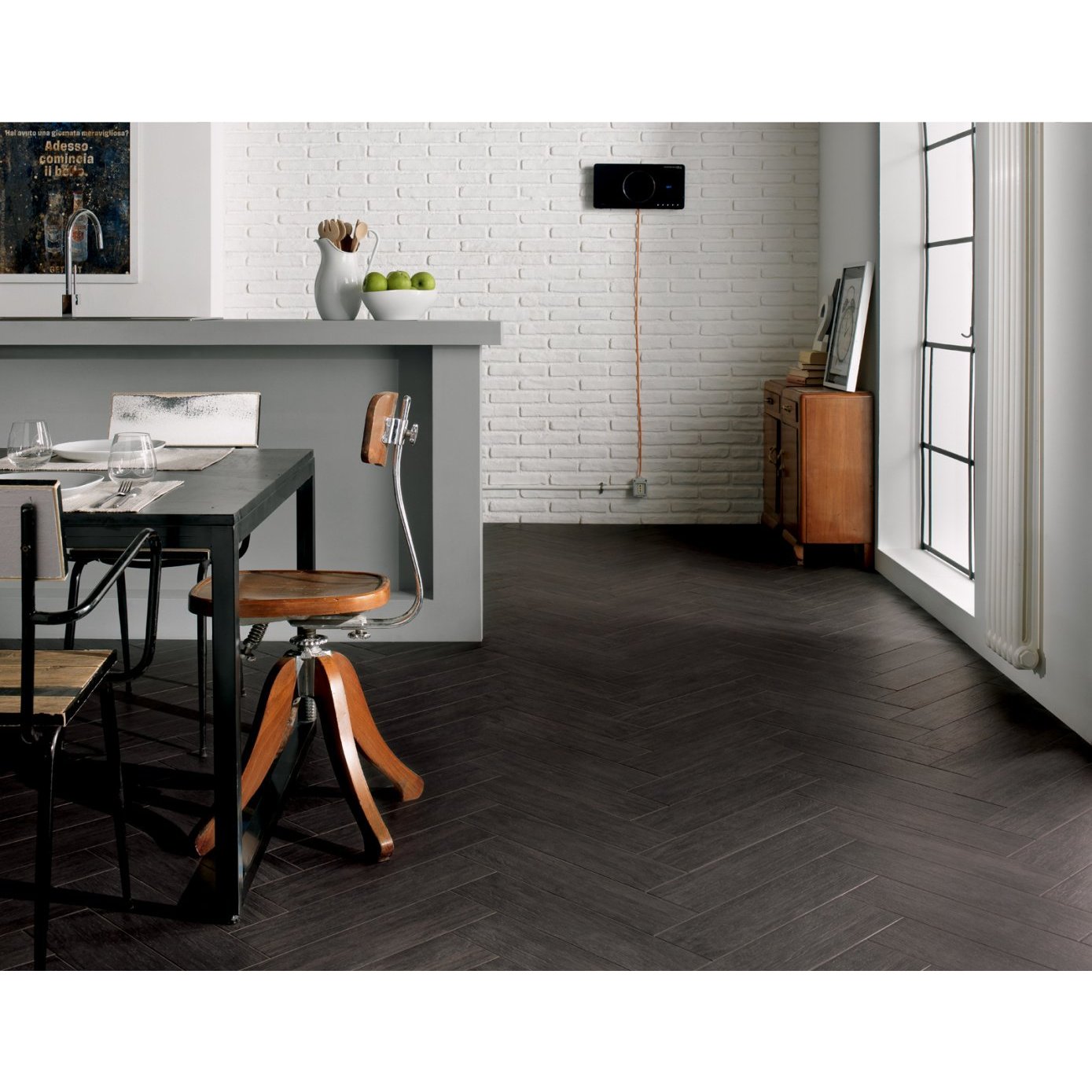 Керамогранит Marazzi Mineral Black rett. 75х75 см (M9AV)