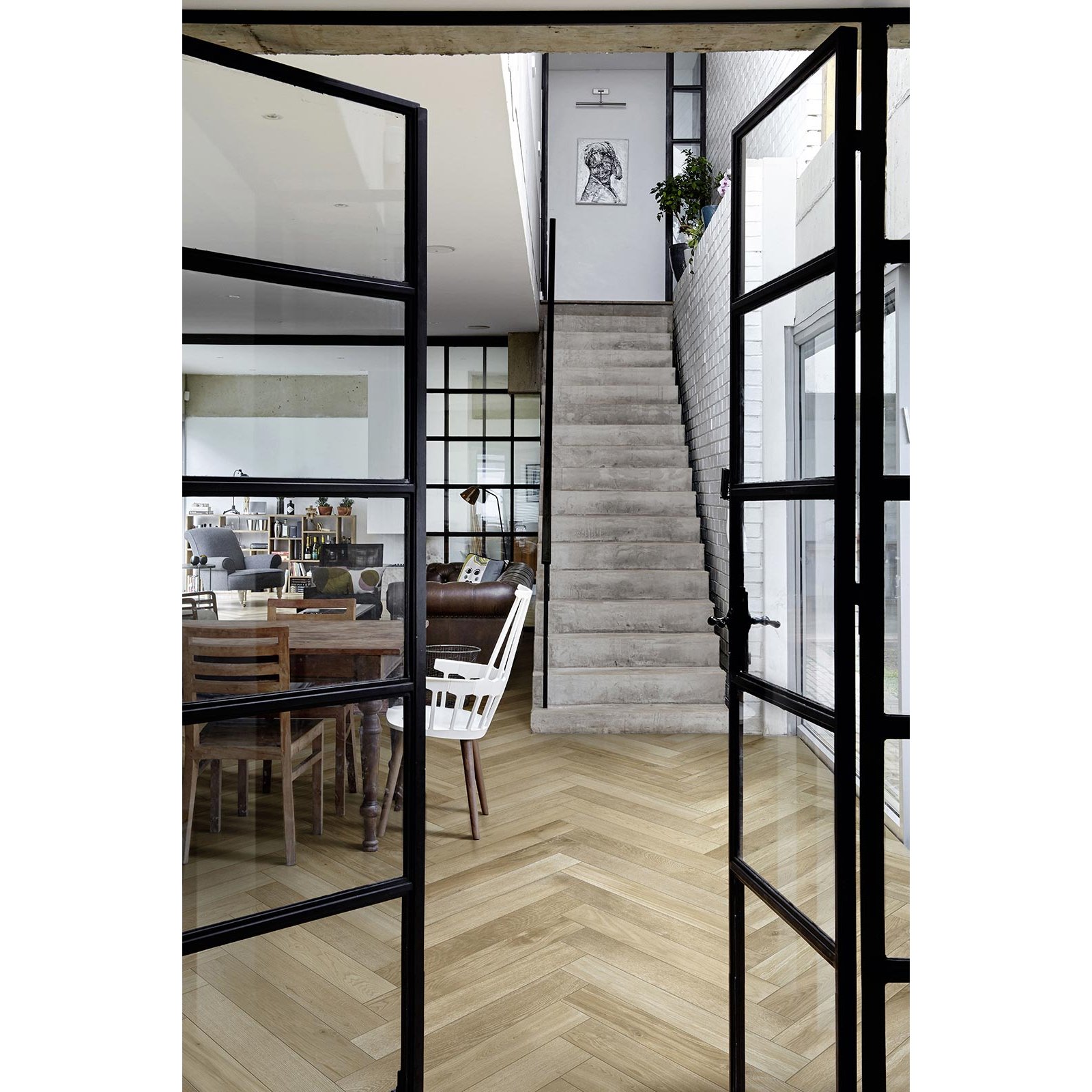 Керамогранит Marazzi Treverkfusion Brown 10х70 см (M006)