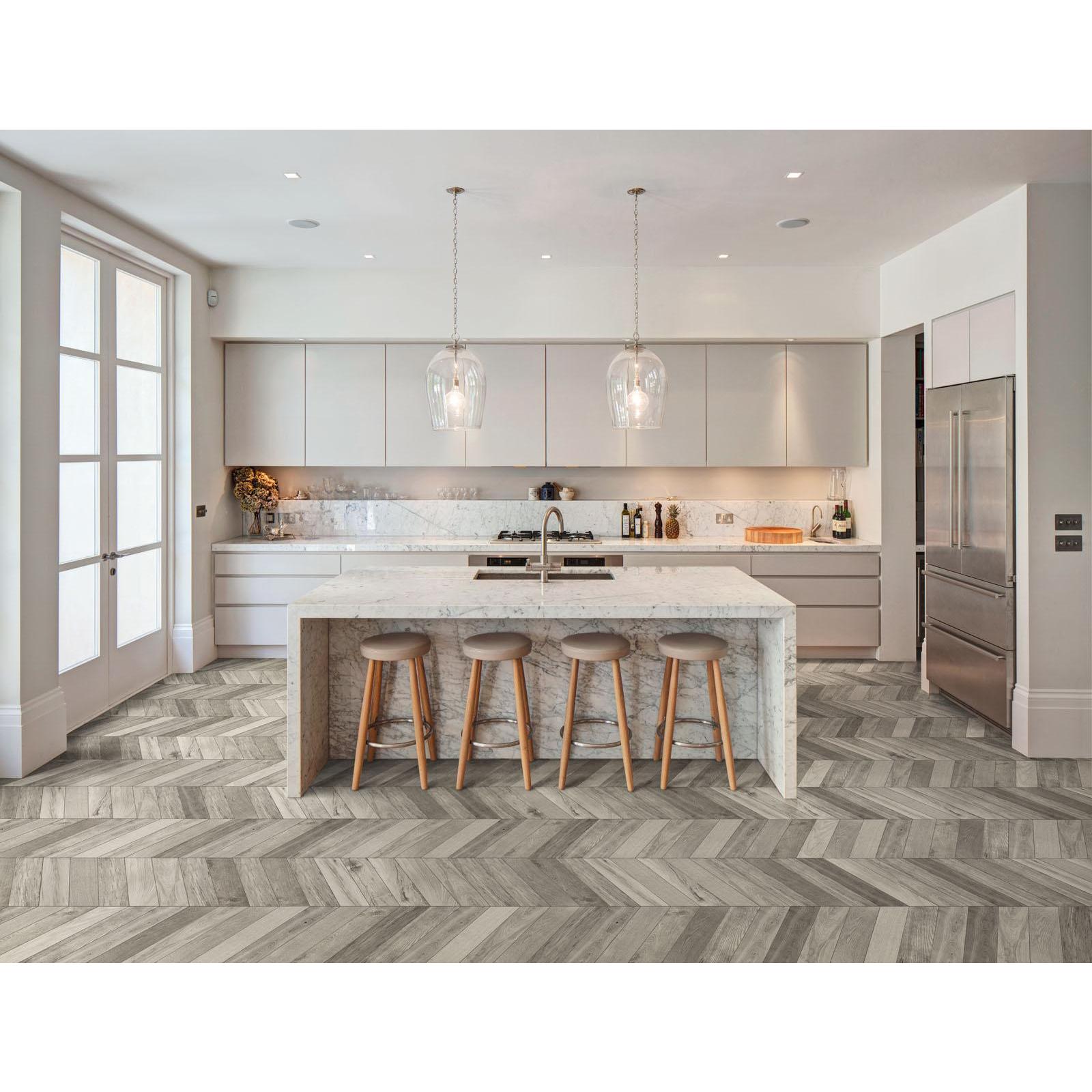 Керамогранит Marazzi Treverksoul Grey Chevron 11х54 см (M0MN)