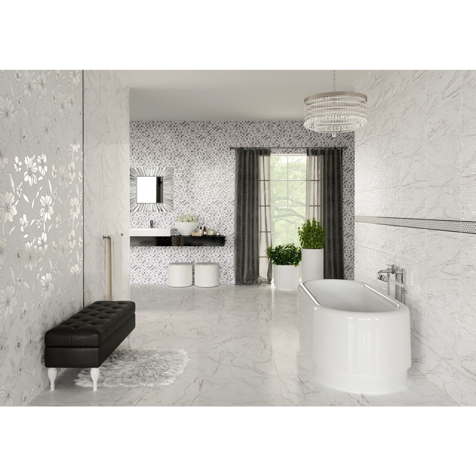 Керамогранит Meissen (Мейсен) Quenos серый 79,8x79,8 см (O-QNS-GGM094)