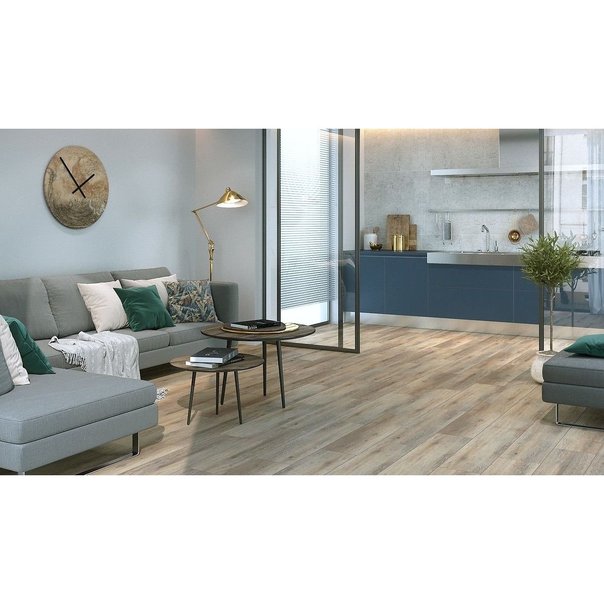 Керамогранит Meissen (Мейсен) Classic OAK светло-бежевый 22,1x89 см (О-CLS-GGA303)