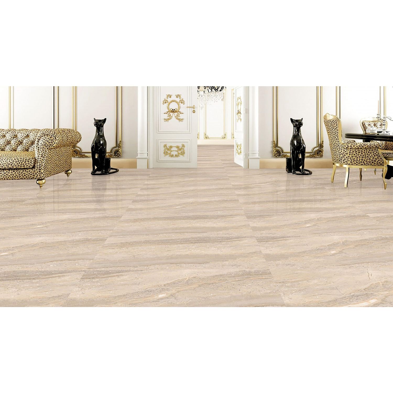 Керамогранит Azario (Азарио) Loran Crema Glossy 60х120 см, глянцевый (E2090821120G)