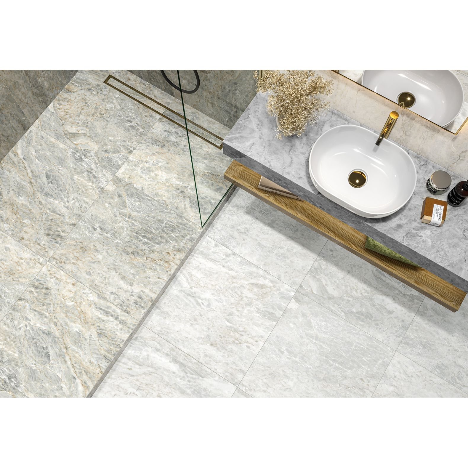 Керамогранит LCM (ЛКМ) Sirius Gold полированный 60х120 см (60120SIR55P)