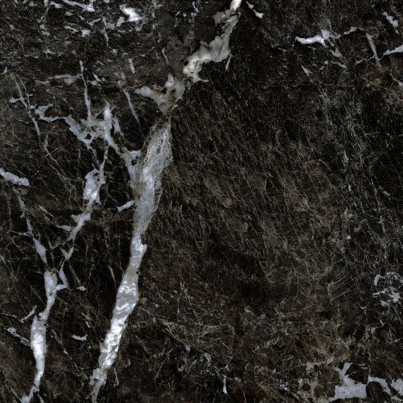 Керамогранит Gresse Simbel Carbon мрамор черно-белый 60x60 см (GRS05-03)