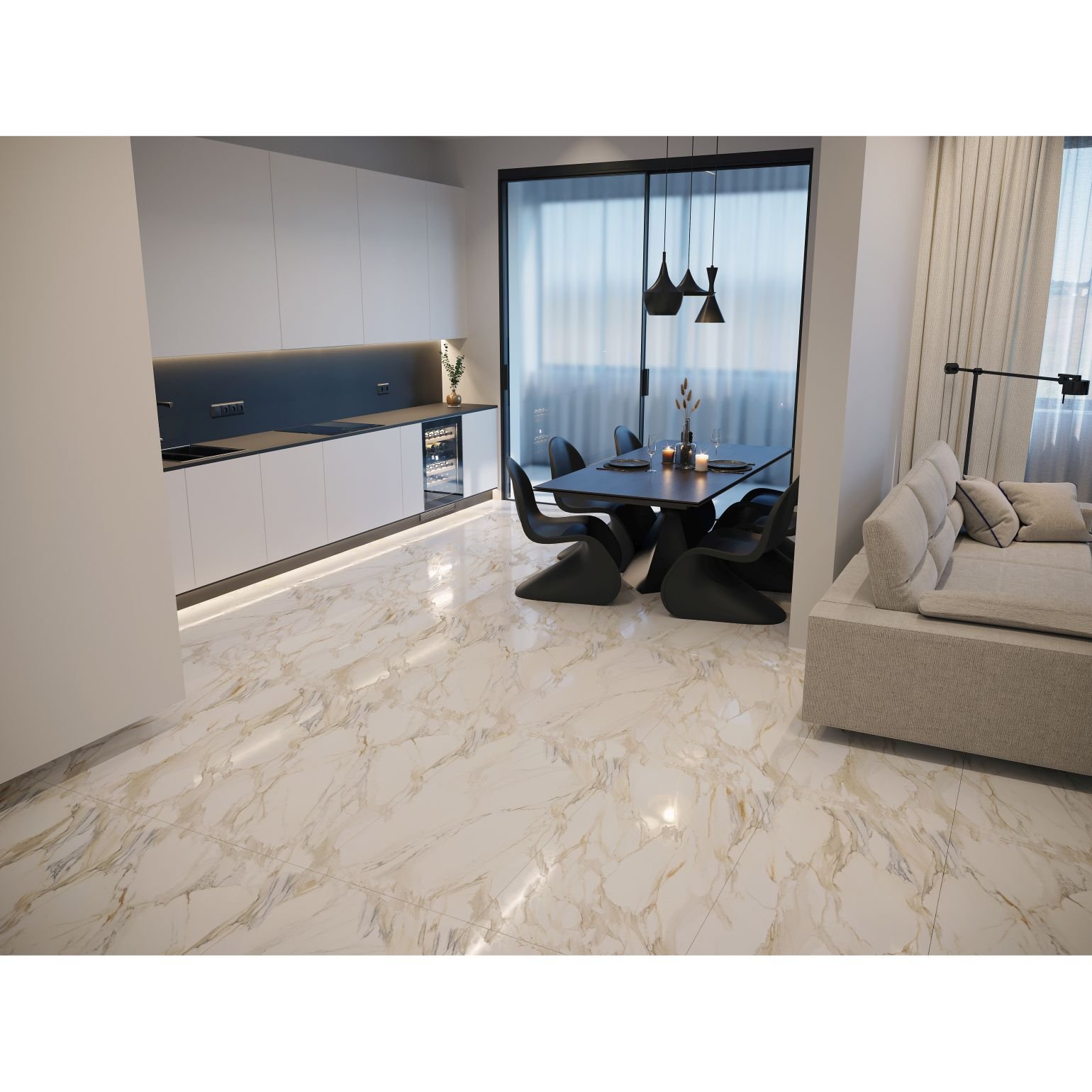 Керамогранит Modern Tile (Модерн Тайл) Stone Monty Onyx Brown 60х120х0,95 см