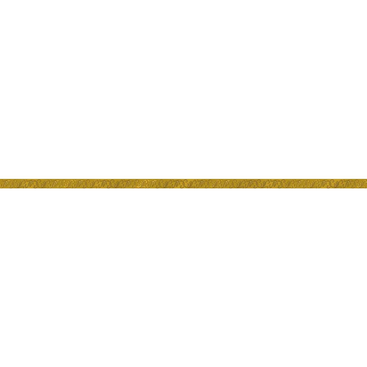 Бордюр Eurotile Marbelia 25x70 карандаш золото 2,5х69,5 см (24)