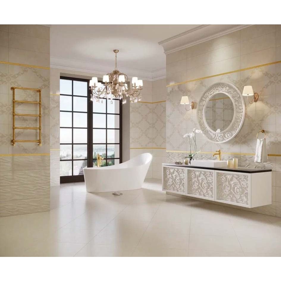Керамическая плитка Eurotile (Евротаил) Marbelia панель 25x70 24,5х69,5 см (666 MBS1BN)