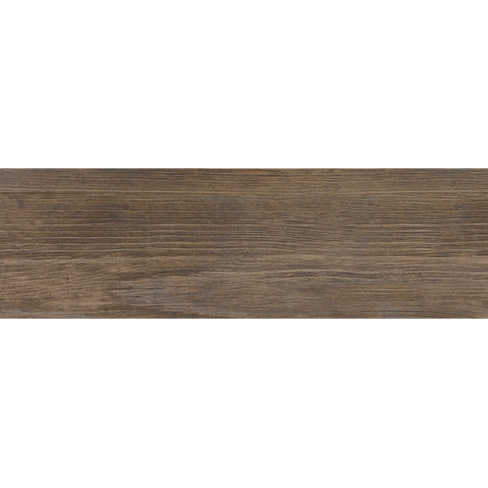 Керамогранит Cersanit глазурованный Finwood темно-коричневый рельеф 18.5х59.8 см (16690)