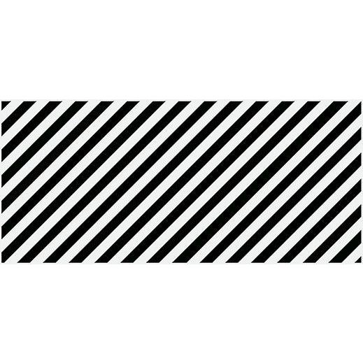 Вставка Cersanit Evolution диагонали черно-белый (EV2G442) 20х44 см