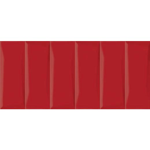 Настенная плитка Cersanit Evolution рельеф кирпичи красный (EVG413) 20х44 см