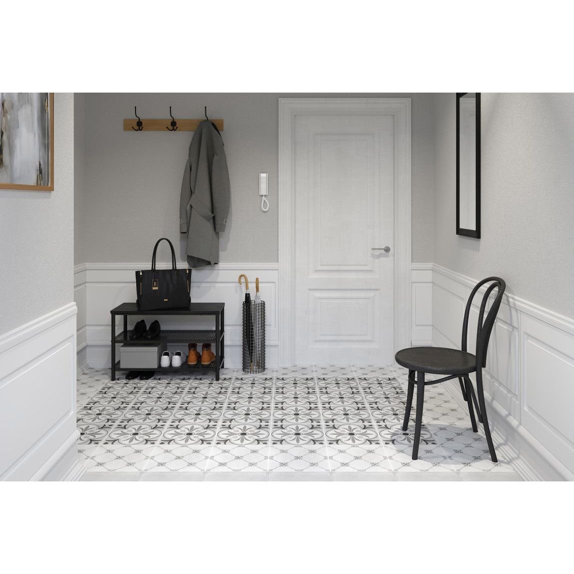 Керамогранит Cersanit Motley цветок, многоцветный (C-MO4A453D) 29,8х29,8 см