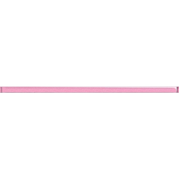 Бордюр Cersanit Universal Glass розовый UG1G071 2х44 см