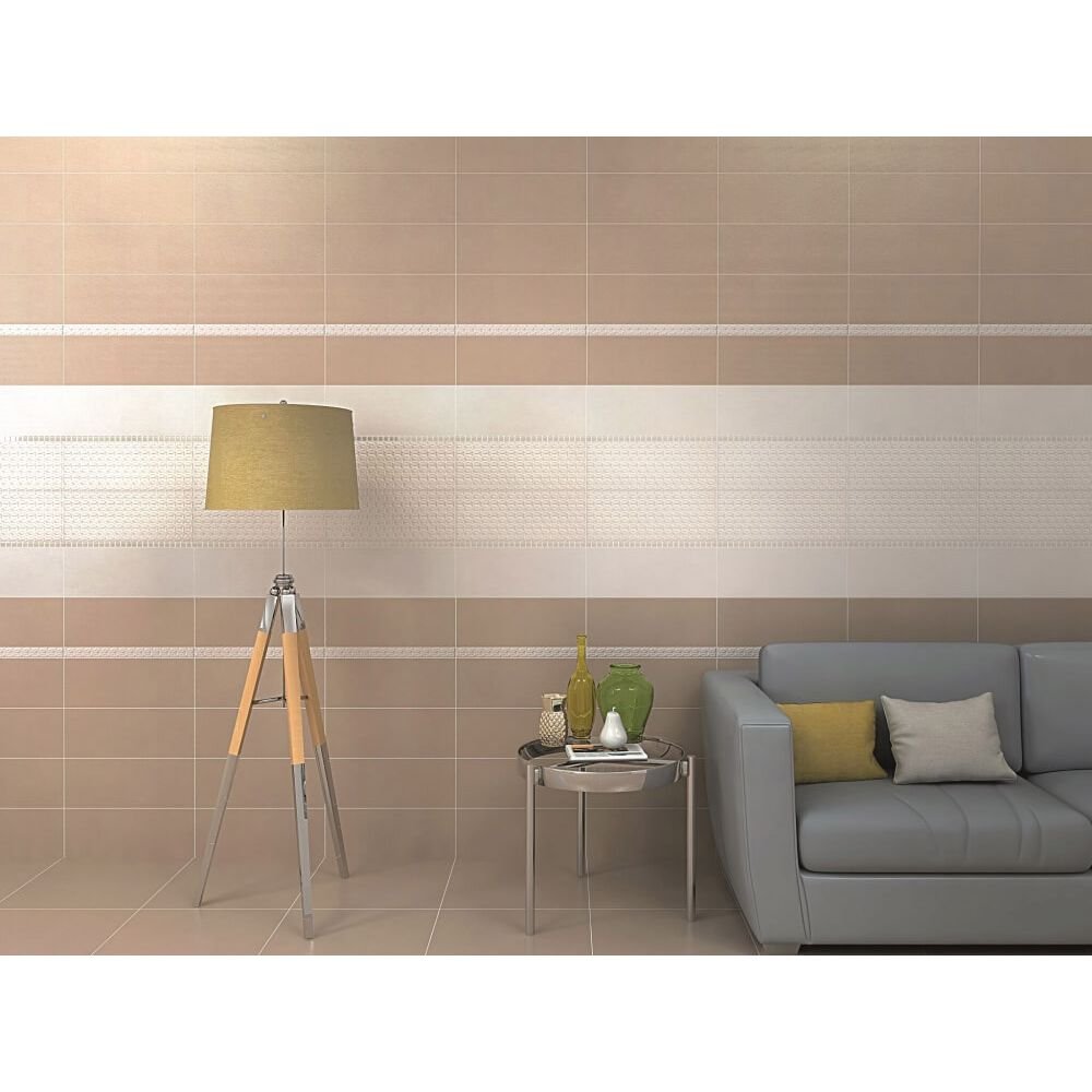 Настенная плитка Kerama Marazzi (Керама Марацци) Зимний сад Сафьян 15х40 см Светло-бежевый 15061