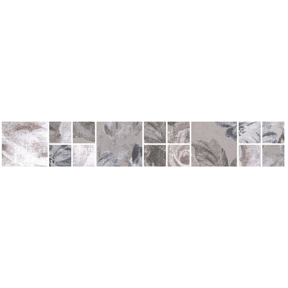 Бордюр Kerama marazzi Александрия серый мозаичный 4.8х30 см (181/8266)
