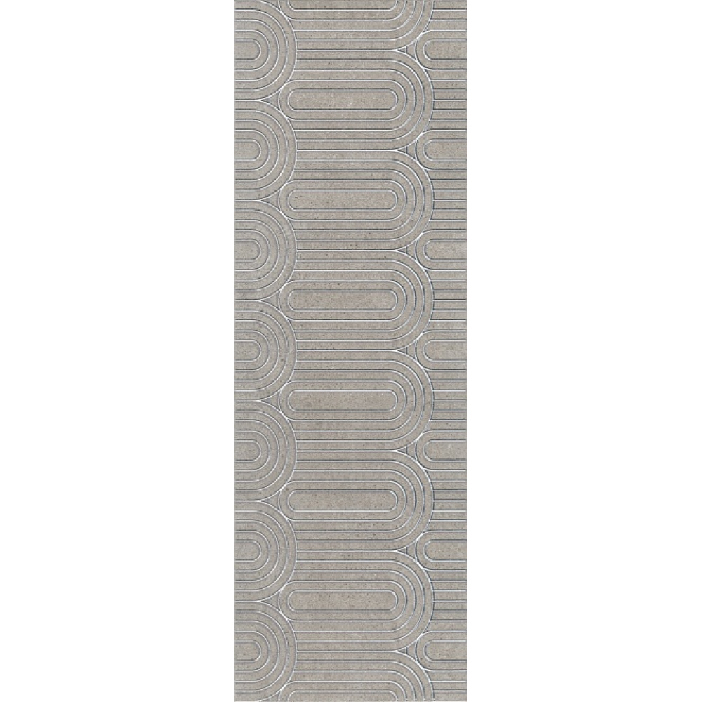Декор Kerama marazzi Безана серый 25х75 см (OP/B201/12137R)