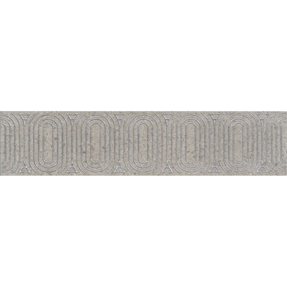 Бордюр Kerama Marazzi (Керама Марацци) Безана серый 5.5х25 см, толщ. 9 мм, OP/B206/12137R