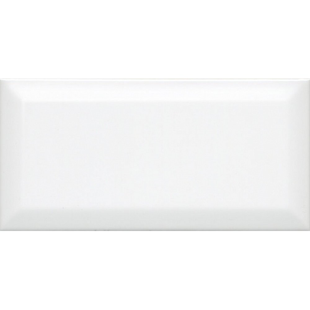 Плитка настенная Kerama Marazzi (Керама Марацци) Бланше белый грань 9.9х2 см, толщ. 9.2 мм, 19040N