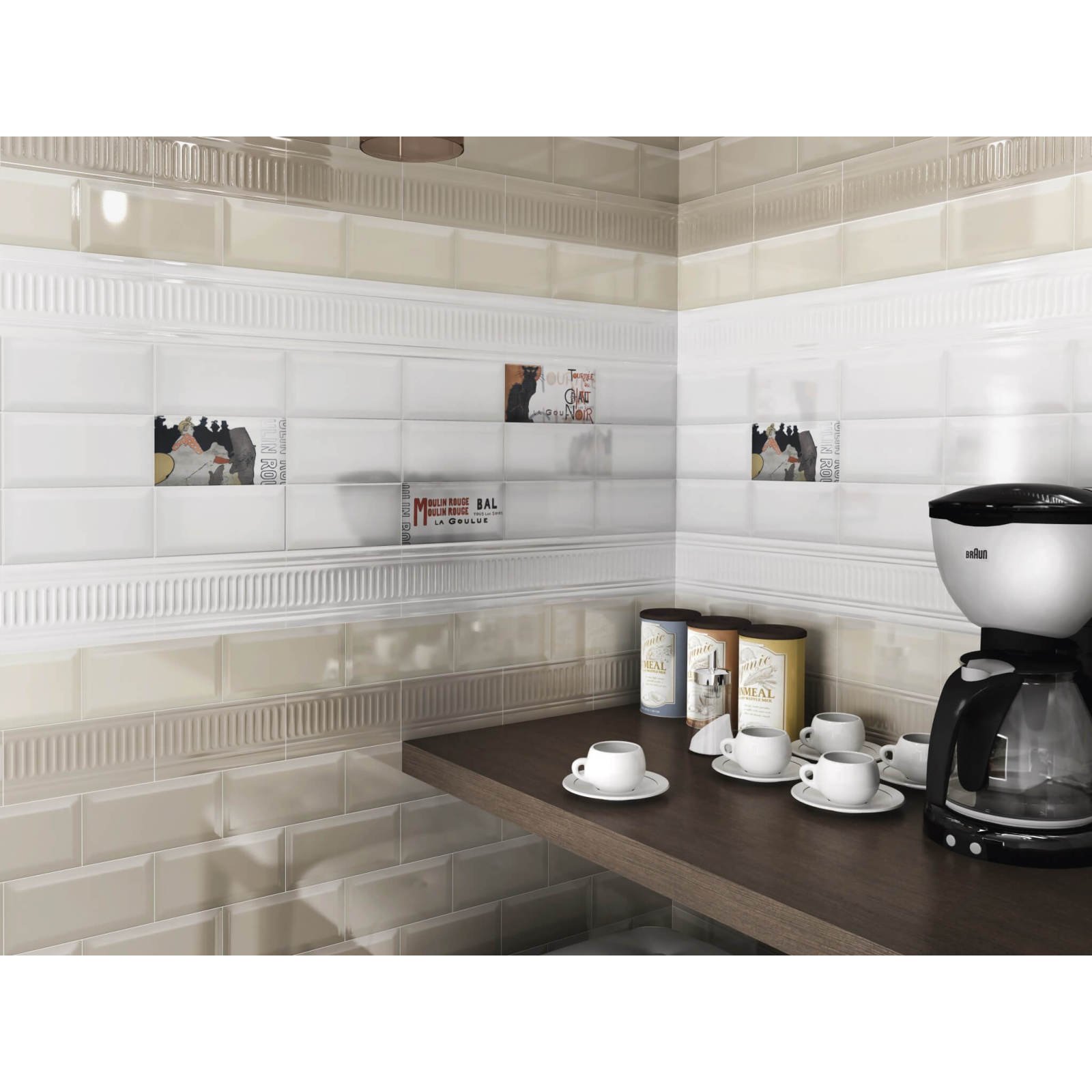 Плитка настенная Kerama Marazzi (Керама Марацци) Бланше черный грань 9.9х2 см (19041N)