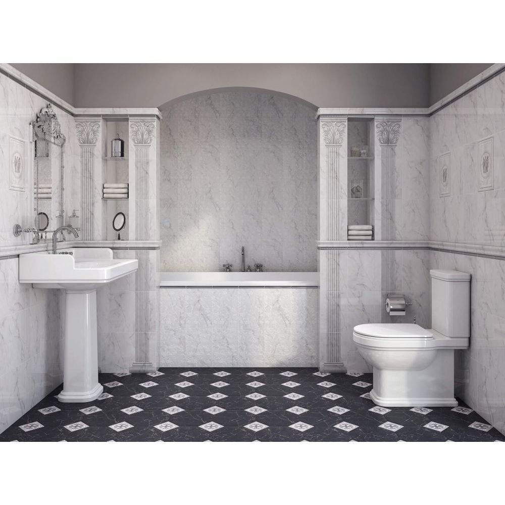 Плитка напольная Kerama Marazzi (Керама Марацци) Сансеверо черный 9.8х9.8 см (1268HS)