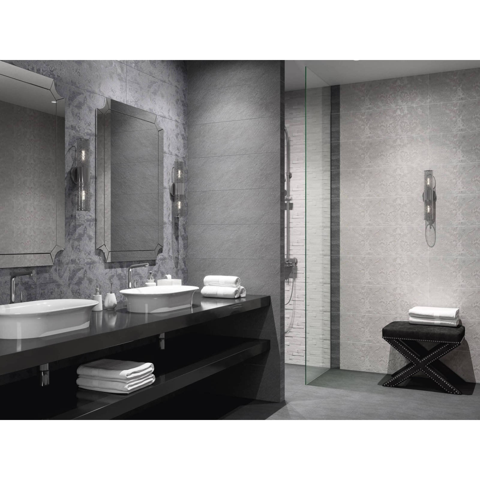 Бордюр Kerama Marazzi (Керама Марацци) Гренель серый темный 2.5х30 см (SPA031R)