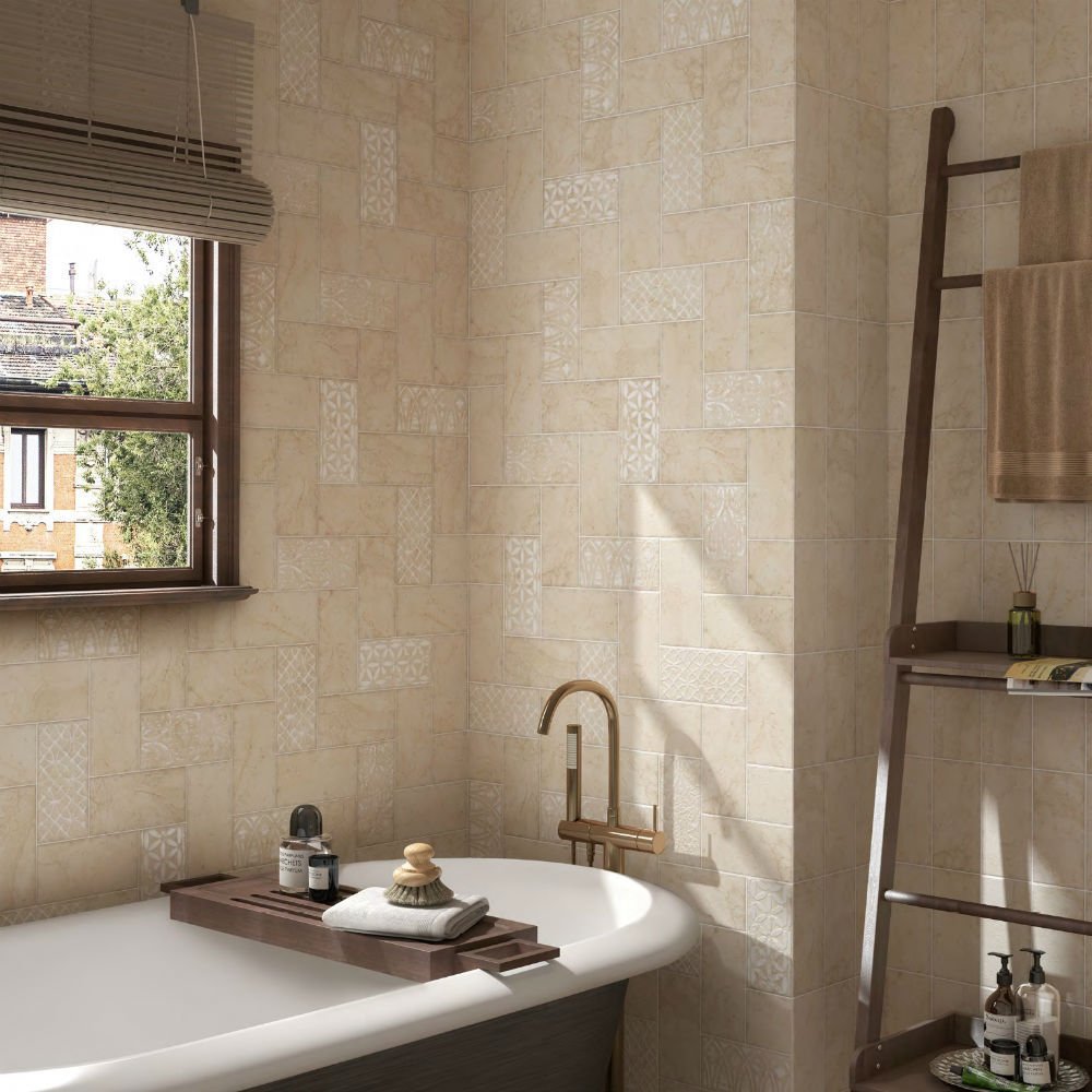 Бордюр Kerama Marazzi (Керама Марацци) Дуомо бежевый Карандаш 2х20 см (PRA006)