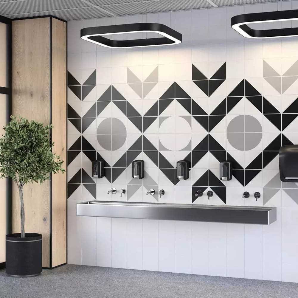 Декор Kerama Marazzi (Керама Марацци) Теорема 3 черно-белый 20х20 см (AZ/A010/5009)