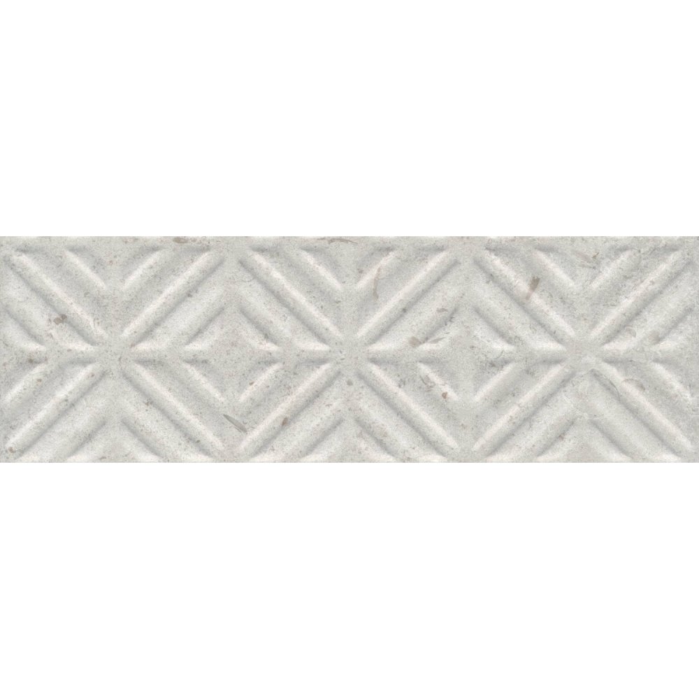 Бордюр Kerama Marazzi (Керама Марацци) Карму серый светлый обрезной 9.6х30 см (11209R/4)