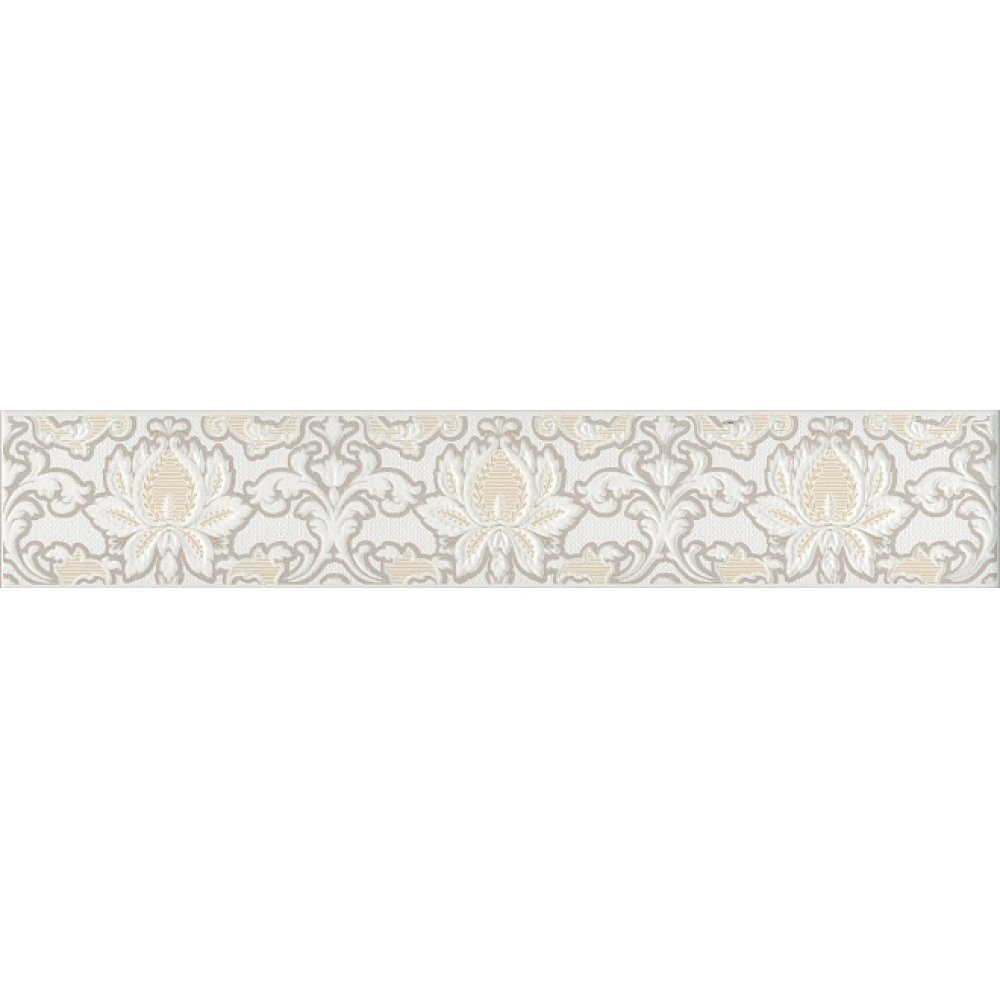 Бордюр Kerama Marazzi (Керама Марацци) Кастильони белый 7.2х40 см (AD/A563/15143)
