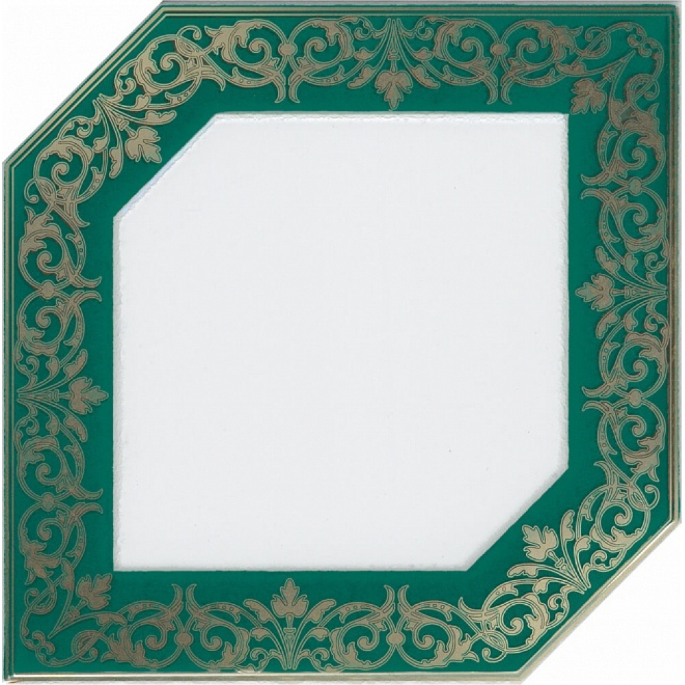Декор Kerama marazzi Клемансо зеленый 15х15 см (HGD/D250/18000)