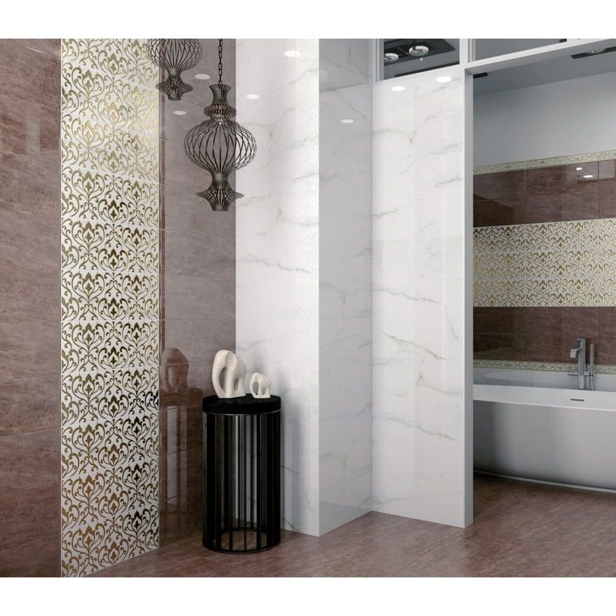 Панно Kerama Marazzi (Керама Марацци) из 2 частей Жасмин 40х50 см (7114T/A/B/3F)