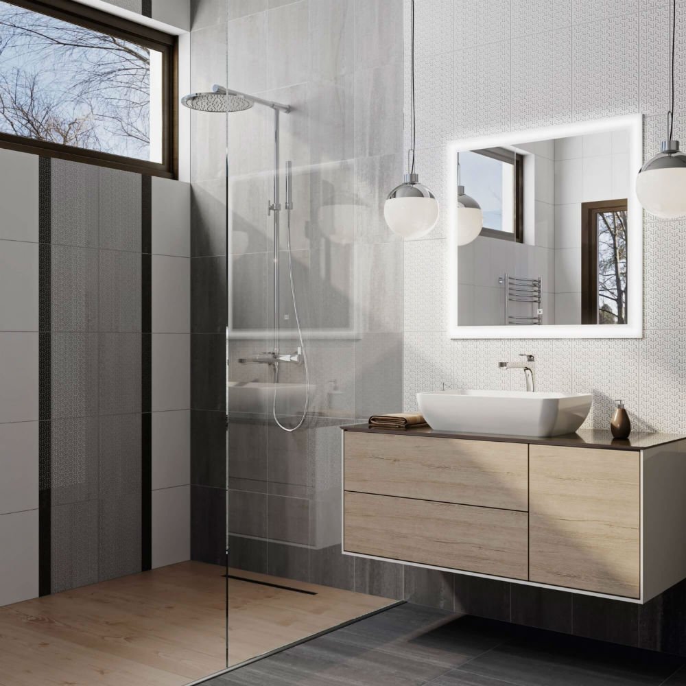 Декор Kerama Marazzi (Керама Марацци) Ломбардиа антрацит 25х40 см (HGD/D371/6400)