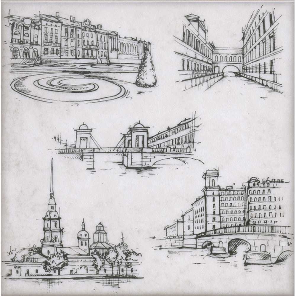 Декор Kerama Marazzi (Керама Марацци) Марчиана SpB 20х20 см, толщ. 6.9 мм, (STG/A593/5261)