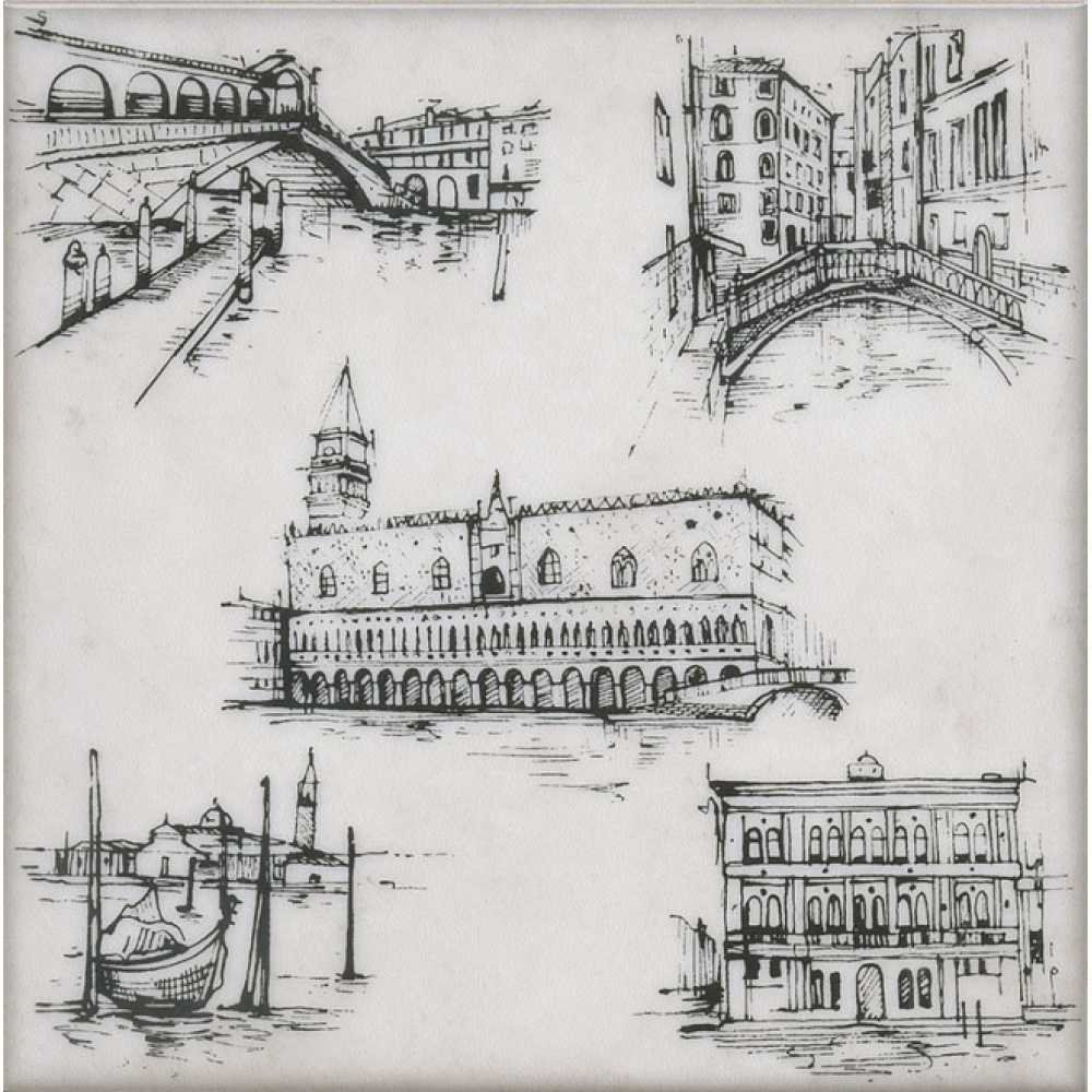 Декор Kerama Marazzi (Керама Марацци) Марчиана Venezia 20х20 см, толщ. 6.9 мм, (STG/A594/5261)