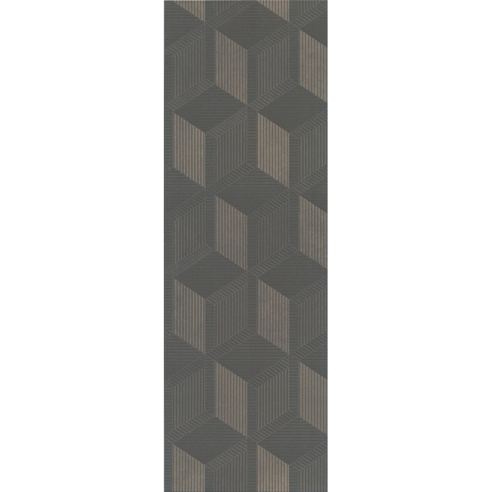 Плитка настенная Kerama marazzi Морандо серый темный обрезной 25х75 см (12144R)