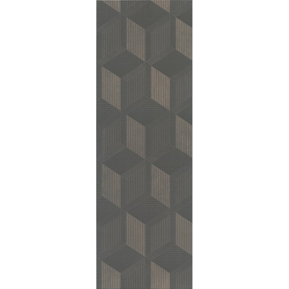 Плитка настенная Kerama Marazzi (Керама Марацци) Морандо серый темный обрезной 25х75 см (12144R)