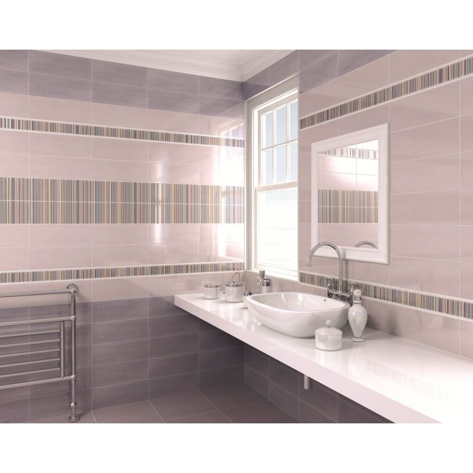 Декор Kerama Marazzi (Керама Марацци) Ньюпорт Корабли фиолетовый 15х40 см (STG/C207/15010)