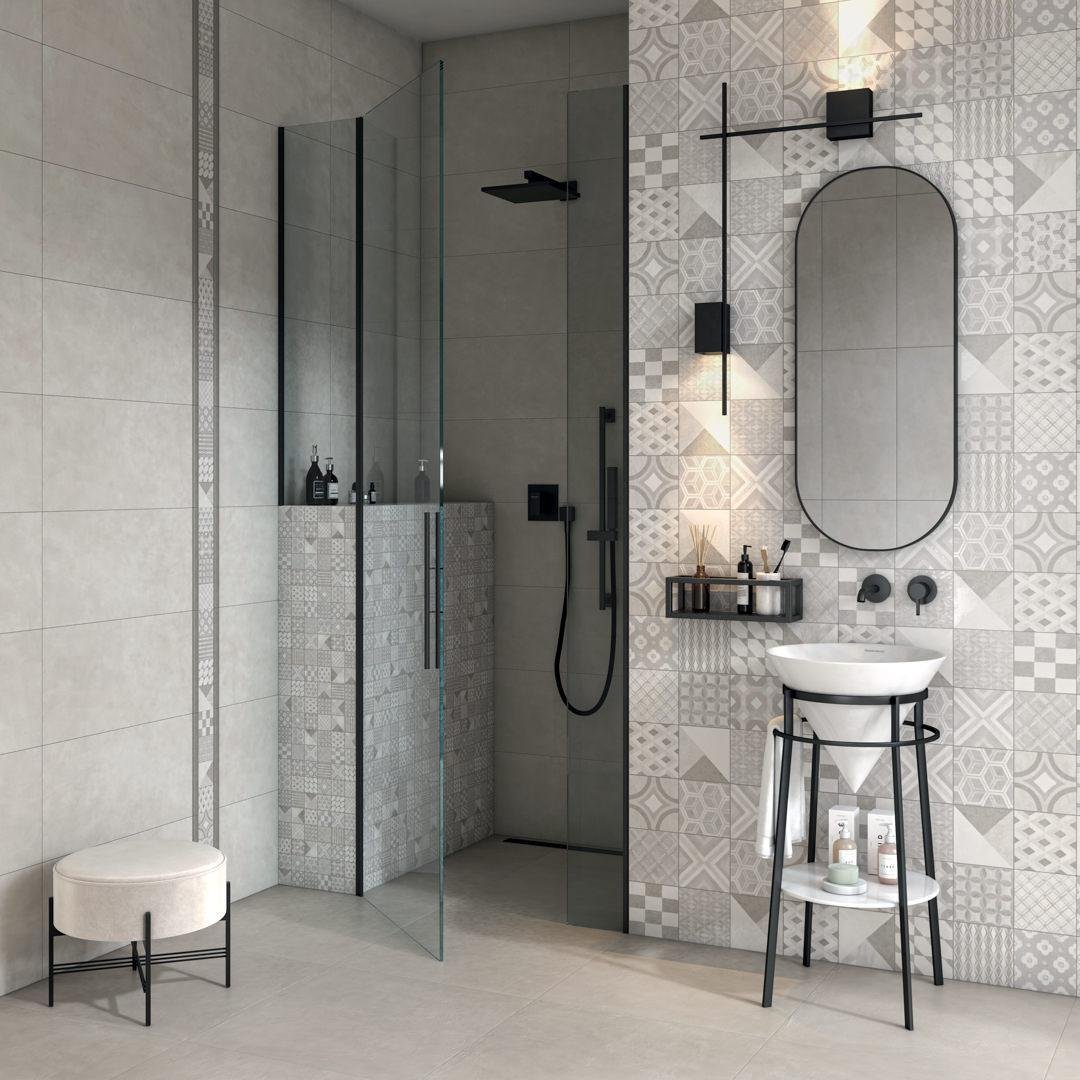 Декор Kerama Marazzi (Керама Марацци) Онда 2 серый обрезной 30х60 см, толщ. 9 мм, (VT/A415/11037R)