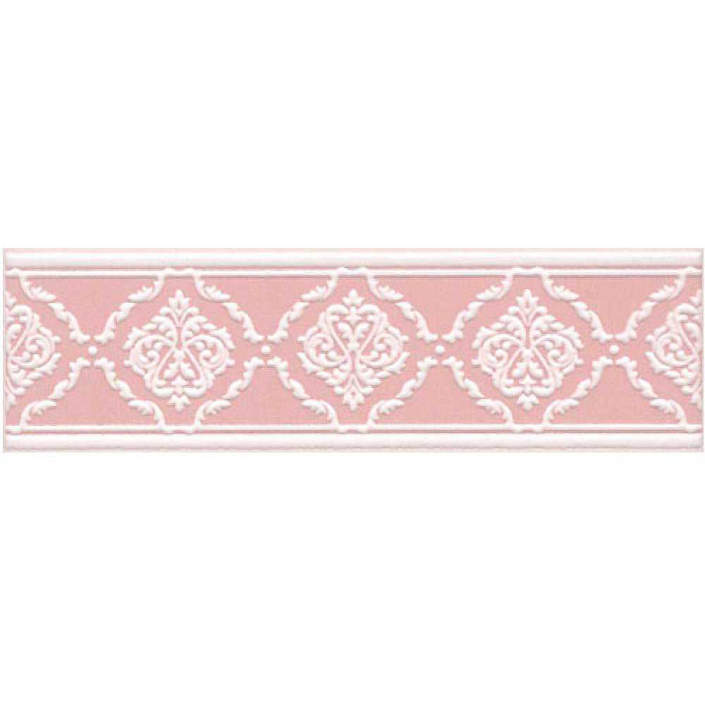 Бордюр Kerama marazzi Петергоф розовый 7.7х25 см (STG/C562/6306)